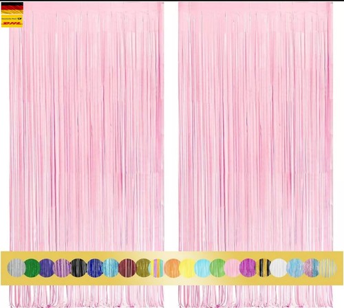 2 Stück Lametta-Vorhang Silber 1m x 2,5m – Glitzer-Deko - Bild 97 von 100