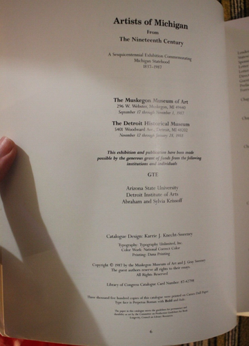 Künstler von Michigan aus dem neunzehnten Jahrhundert von J Gray Sweeney 1988 - Bild 5 von 7