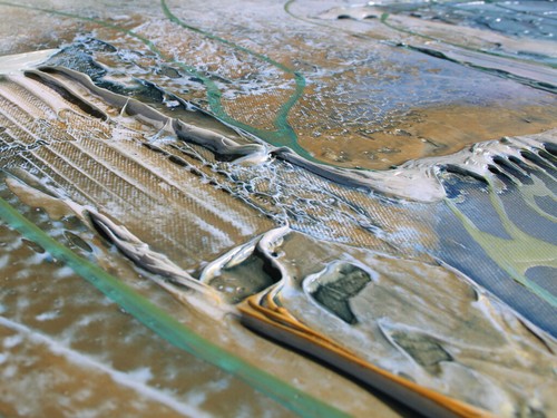 MODERNE MALEREI Strukturgemälde " BLUE ISLAND " Kunst von Bozena Ossowski - Bild 8 von 11