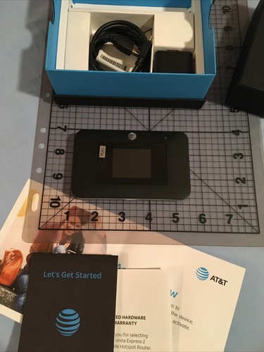 AT&T Unite Express 2 Mobile Hotspot w/Cord & Manual, Internet Electronics 