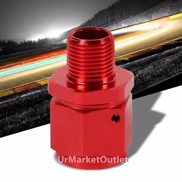 Red 12AN Female Flare1/2" NPT Male Reducer Swivel Hose BNut Fitting