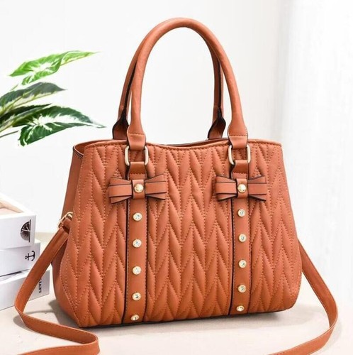 Women Fashion Geometric Embossed Handbag Ladies One Shoulder Messenger Bag - Bild 11 von 12