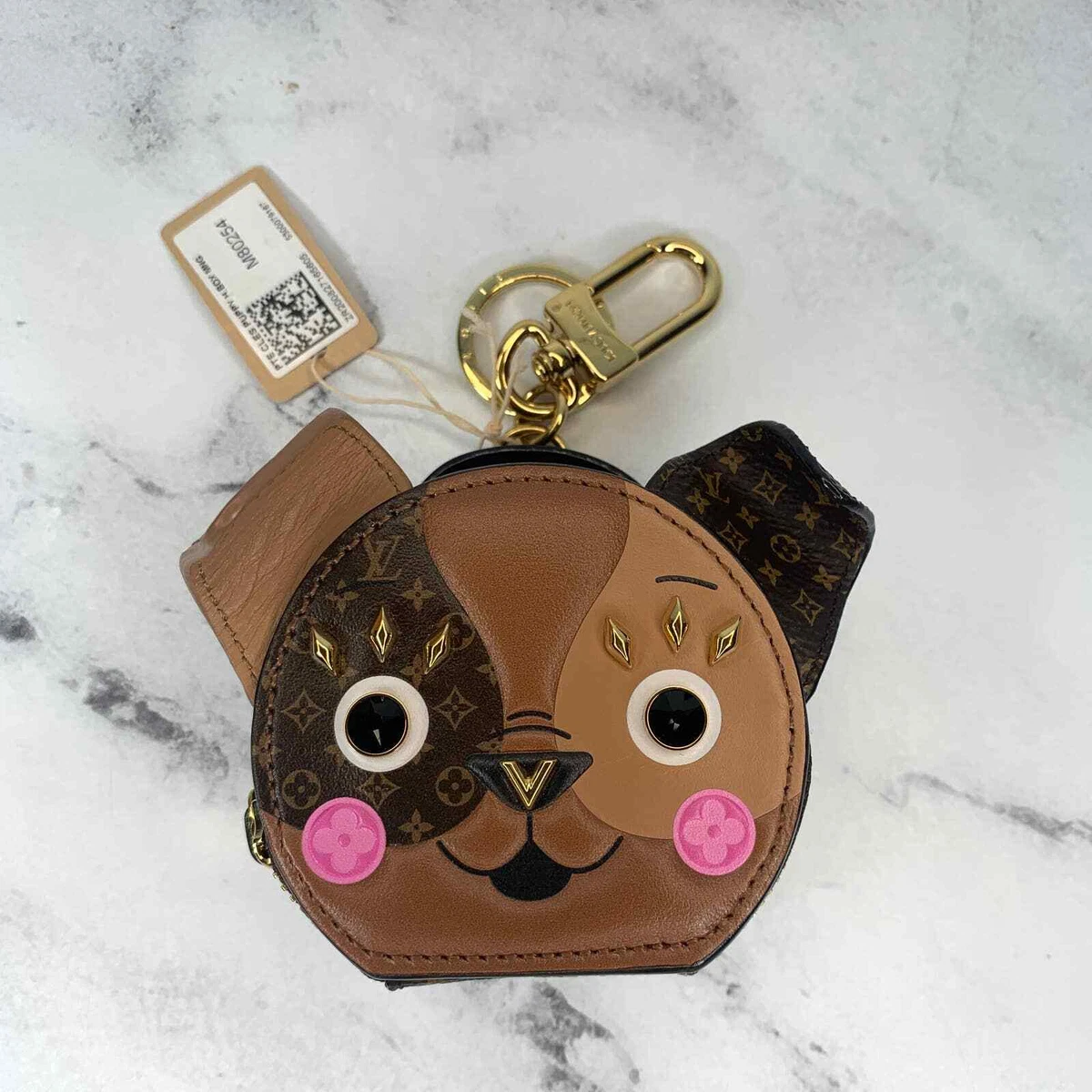 Louis Vuitton LV Cute Dog Bag Charm And Key Holder from koshope