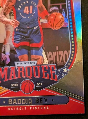 2020-21 Panini Chronicles Basketball Saddiq Bey Marquee Rookie #248 Pistons - Picture 5 of 12