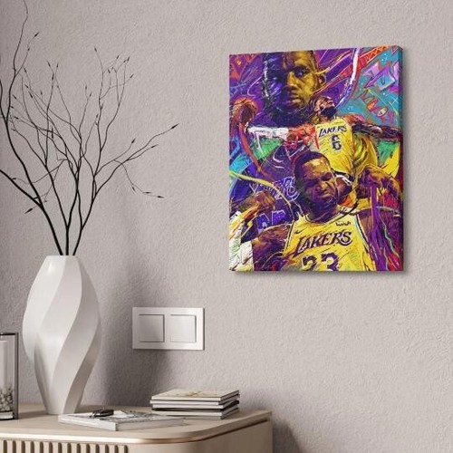 LeBron James | Sports Wall Art | Canvas | Los Angeles Lakers - Picture 2 of 3