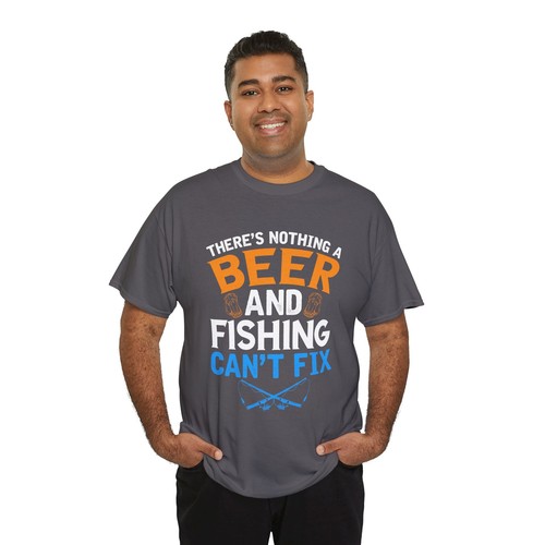 Camiseta Cerveza Beber Cerveza Unisex Algodón Pesado 'Nada Puede Arreglar' - Imagen 64 de 83