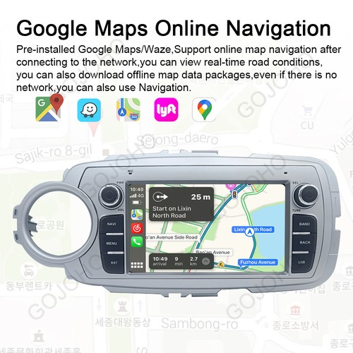 64GB Car Stereo Radio For Toyota Yaris 2012-2017 Android 13 BT GPS Navi CarPlay - Picture 8 of 18