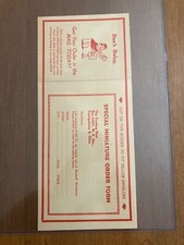 1947 W602 sports exchange miniatures red order form w/ black card Trout complete