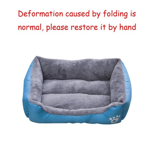 Color Square Winter Soft Warm House for Dog Bed for Dog Mat Waterproof Cat Bed - Bild 5 von 20