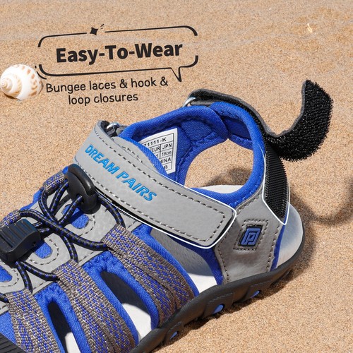 Boys Girls Toddler/Little/Big Kid Outdoor Summer Lightweight Quick-dry Sandals - Picture 27 of 55