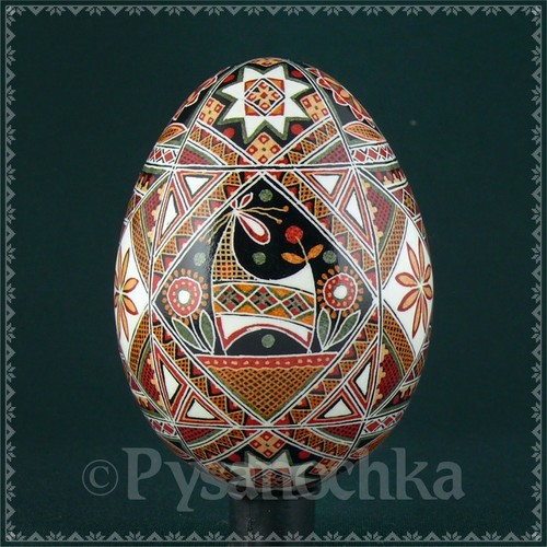 Real Ukrainian Pysanky Chicken Pysanka High Quality byRoman Easter Egg Hand made - Picture 5 of 13
