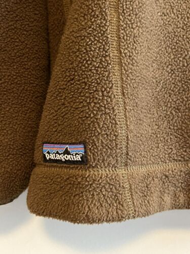 Pile vintage FA 98 Patagonia Synchilla marrone cerniera taglia L made USA retrò X - Foto 3 di 8