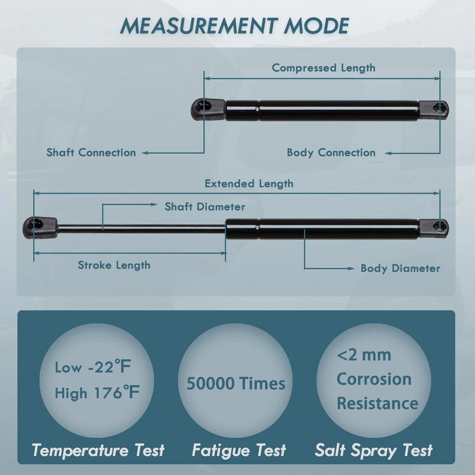 2Pc Front Hood Lift Supports Struts Gas Prop Springs For Volvo Xc90 2003-2014 Foto 3 de 4