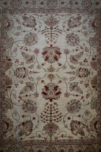 Alfombra Oushak de 8'1" x 9'10" pies, alfombra auténtica, alfombra anudada a mano - Imagen 2 de 8