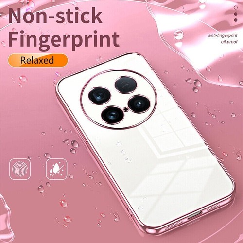 For vivo X100 Ultra Luxury Clear Plating Bumper Soft TPU Case Screen Protector - Picture 10 of 19