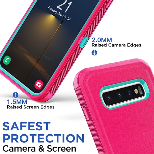 Für Samsung Galaxy S10E S10 PLUS Stoßfest Robust Case Hülle / Hartglas - Bild 38 von 68