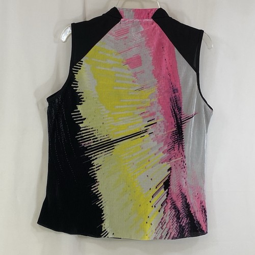 Camisa Top Jamie Sadock 1/4 Cremallera Colorido Abstracto Cuello Alto Golf Para Mujer S - Imagen 12 de 16