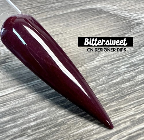 Polvo de inmersión de uñas CND Designer Dips agridulce borgoña ciruela caída sólida - Imagen 4 de 4