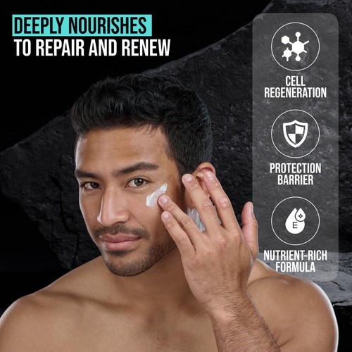 MENS FACE MOISTURIZER CREAM - ANTI AGING & WRINKLE FACE CREAM, RETINOL, COLLAGEN - Picture 5 of 6