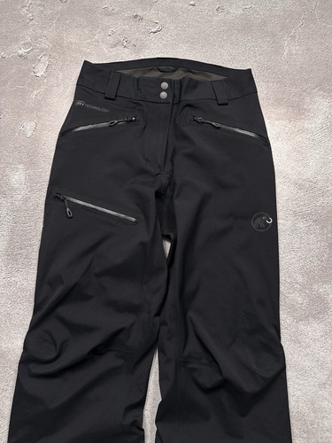 Pantalones de esquí para nieve Mammut DRYTechnology negros EU 36 S impermeables softshell para mujer - Imagen 3 de 13