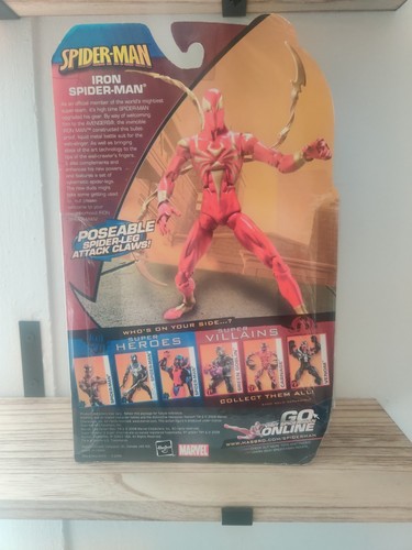 Hasbro Iron Spider-Man 6" Action Figure 2008 Poseable Combat Claws Marvel NEW - Bild 4 von 5