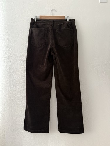 Pantalón Pana Alex Mill Marrón Pierna Recta Talla 6 tiro Medio, 100% Algodón - Imagen 4 de 19