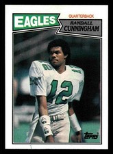 1987 Topps Randall Cunningham RC #296 - Philadelphia Eagles - NM+