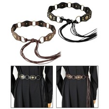 Women Waist Belt Elegant PU Leather Dress Belt for Work Birthday Party Dance