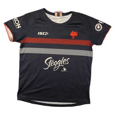 #ad Sydney Roosters Shirt Kids MEDIUM NRL Rugby League Training ISC Sports Size M AU $29.99