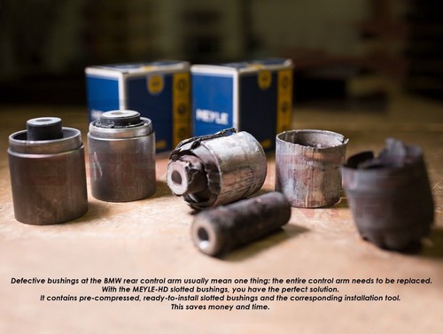 FOR BMW 5 SERIES E60 E61 REAR LOWER H CONTROL ARM BUSHES BUSH TOOL BOLTS KIT - Picture 4 of 4