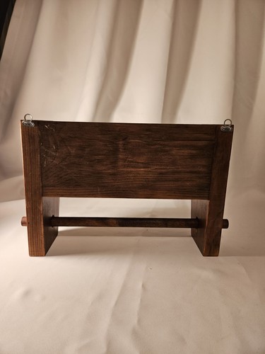 Vintage Wood Paper Towel Holder With Display Shelf Handmade Cottagecore... - Picture 8 of 11