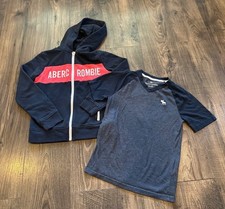 GUC ABERCROMBIE Kid's 2 Piece Set, Hoodie Sweatshirt  T-Shirt, Size: 9/10
