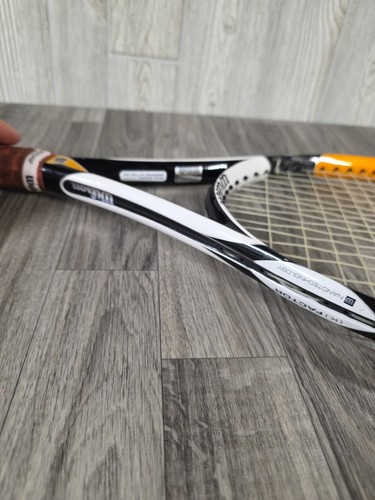 Wilson K-Factor K Zen Team MP Tennis Racquet 4 3/8 White Yellow - Picture 12 of 15