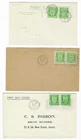 Jersey 1942 0.5d Arms FDC's (3)