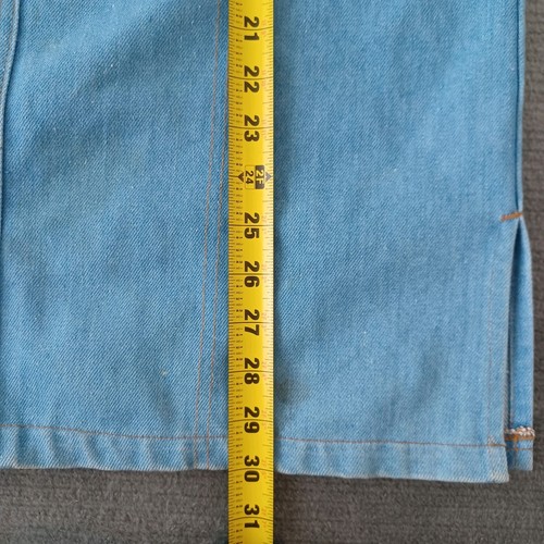 Giacca vintage Big Smith denim shacket uomo L con bottoni lavoro fienile anni 70 USA - Foto 7 di 12