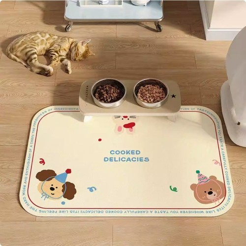 Cartoon Bear Pet Placemat Dirt-resistant Bathroom Foot Mat Cute Doormat - Picture 17 of 17