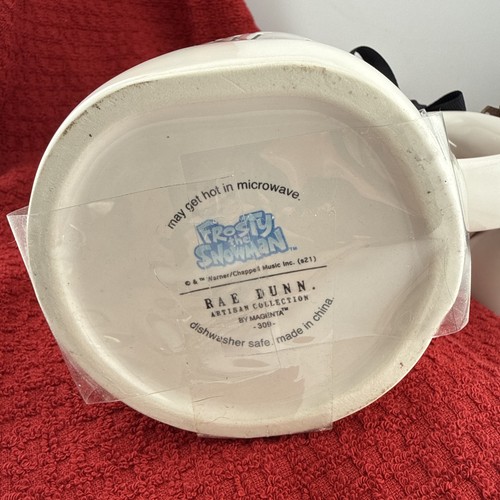 Taza RAE DUNN "BE CHILL" Frosty El Muñeco de Nieve con Topper Nueva con Etiquetas - Imagen 10 de 11