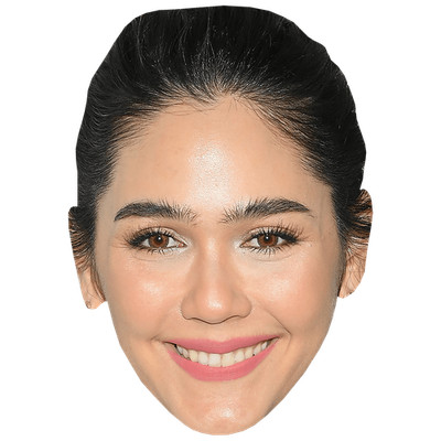 Araya Hargate (Lächeln) Großer Kopf. Größer als das Leben Maske.