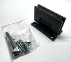Loire L-2126V Matte Black Light Duty Square Shower Hinge Wall Mount H-Back Plate