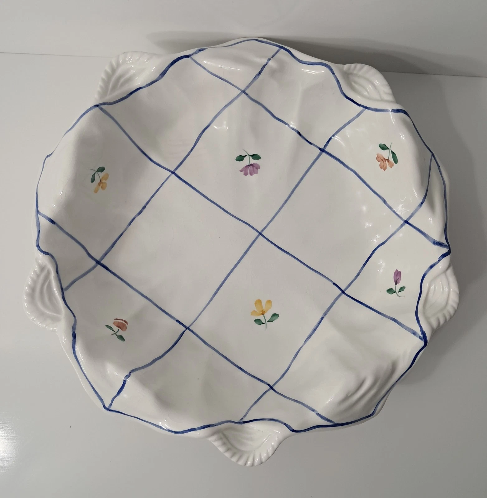 Vintage Villeroy & Boch Petite Fleur Pie Dish 9.5" Square Quiche Baking