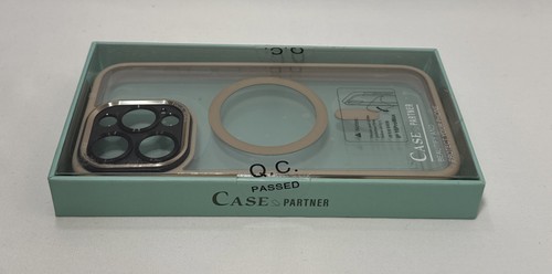 Case Partner iPhone 15 Pro Max Bumper Case Clear Tan Trim New - 第 2/5 張圖片