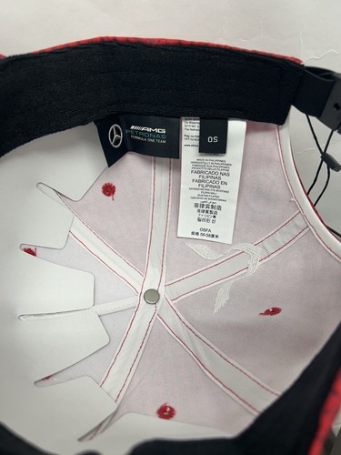 NUOVO Cappello Rosso Lewis Hamilton Mercedes AMG Petronas Racing Cap -Formula 1- F1 -2023 - Foto 7 di 8