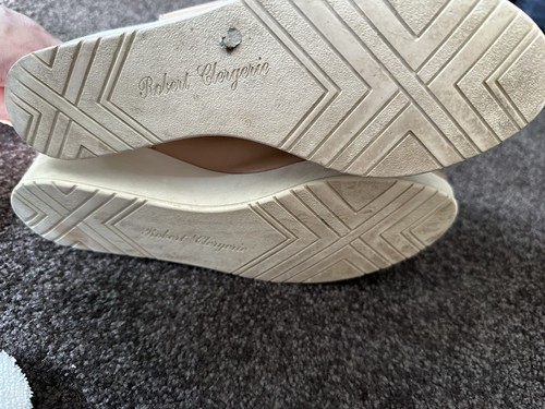 Robert Clergerie, Nude Patent Leather Peep Toe Wedges, Size 36 or AUS 6 - Picture 5 of 5