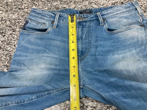 Pantalones de mezclilla ARMANI JEANS J06 ajustados elásticos para hombre talla W29 L32 - Imagen 12 de 14