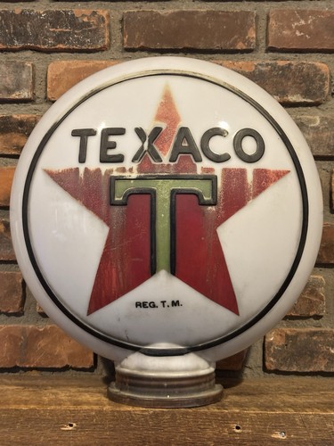 Nice All Original 1930’s Cast Milk-glass Texaco Gas Pump Globe Free Shipping - Picture 6 of 17
