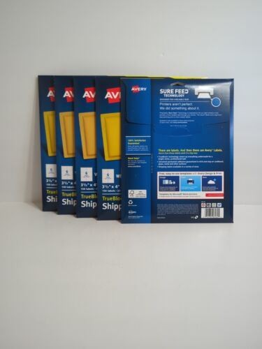 Etichette Spedizione Permanente Inkjet 3-1/3” x 4” - Confezione da 5 - 750 Etichette Totali - Foto 4 di 4