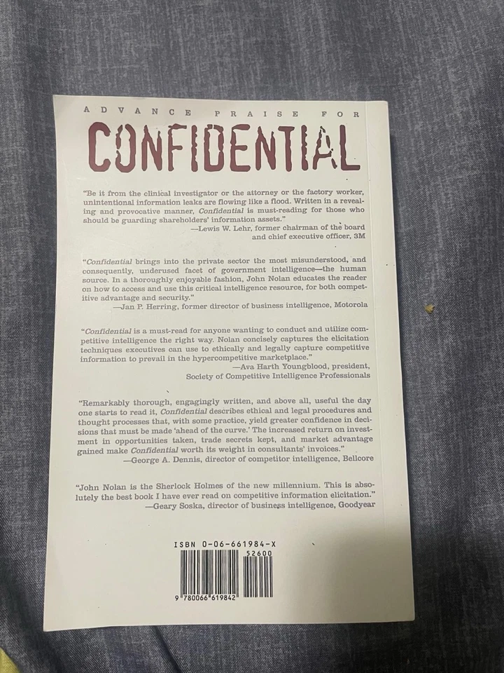 Confidential By John Nolan, paperback/ brand New, free Shipping Worldwide - Image 2 of 4