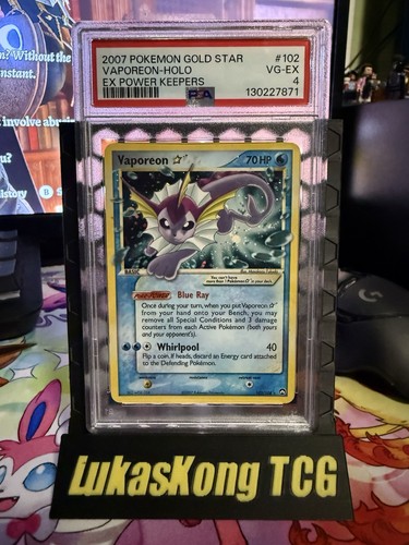 Pokémon Vaporeon Gold Star Psa 4 - Picture 1 of 2