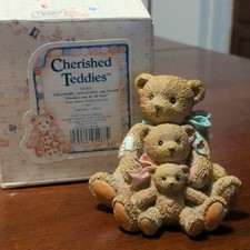 Cherished Teddies Theadore Samantha Tyler Bear Figurine P. Hillman 950505 1991