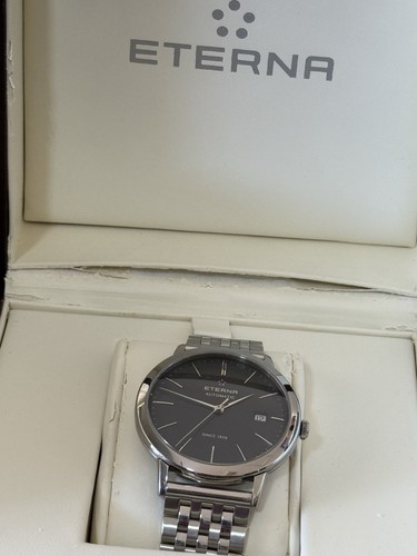 Eterna Eternity 26J SS Slim Automatic 40mm Wristwatch- NICE - Picture 9 of 17